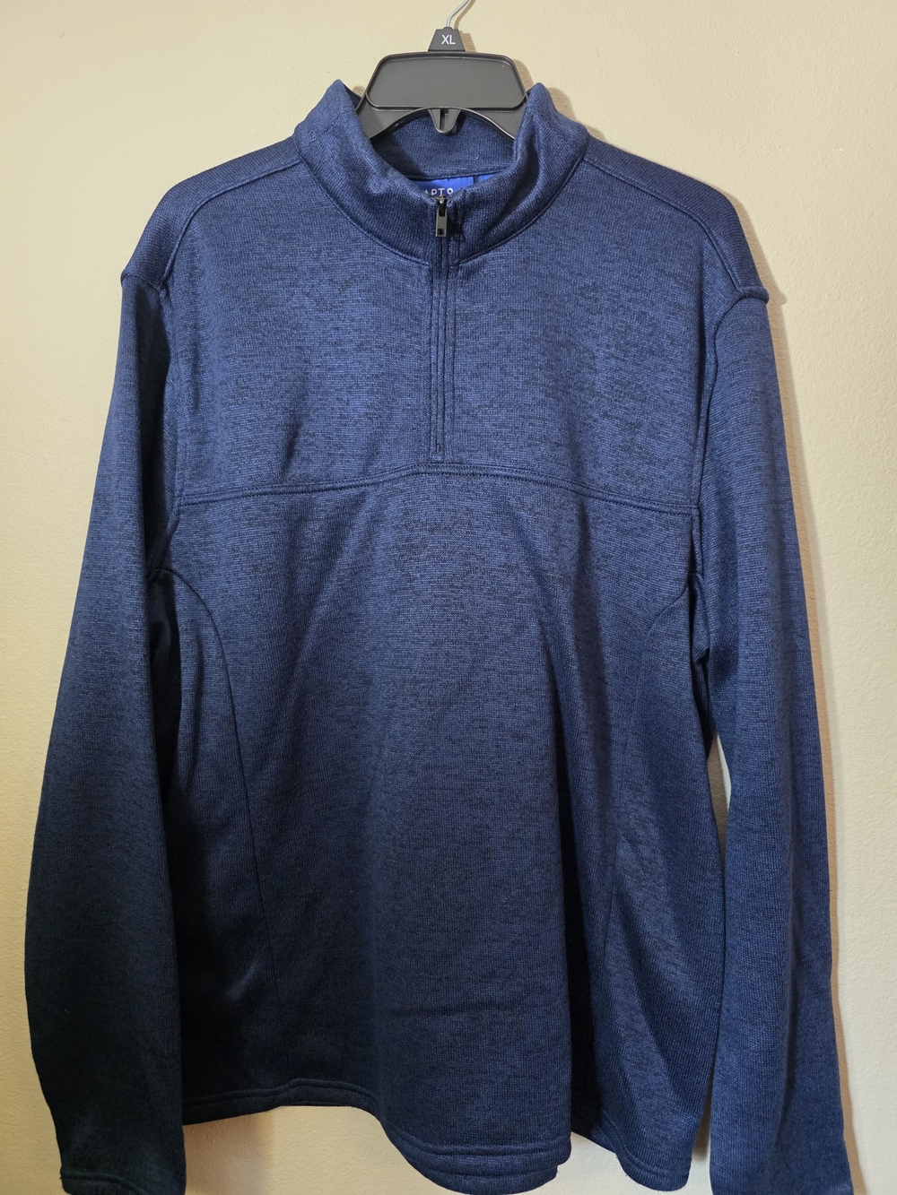 EUC Apt. 9 Mens Seriously Soft Sweater Fleece Quarter-Zip Pullover